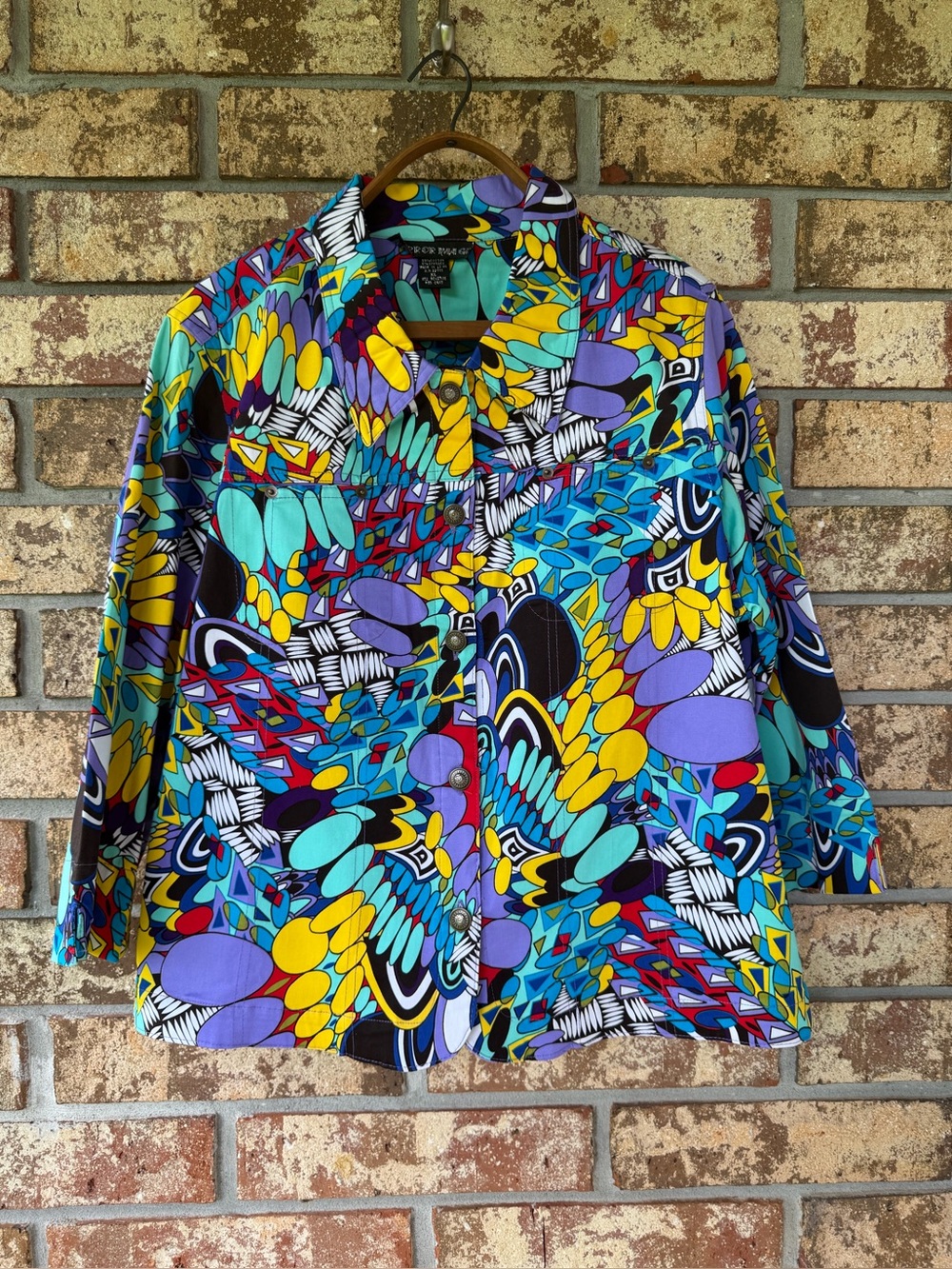 Vintage Mirror Image Artsy Jacket Women’s Size XL